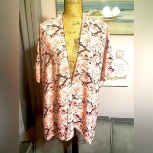 FEELING WILD SNAKE PRINT KIMONO CARDIGAN